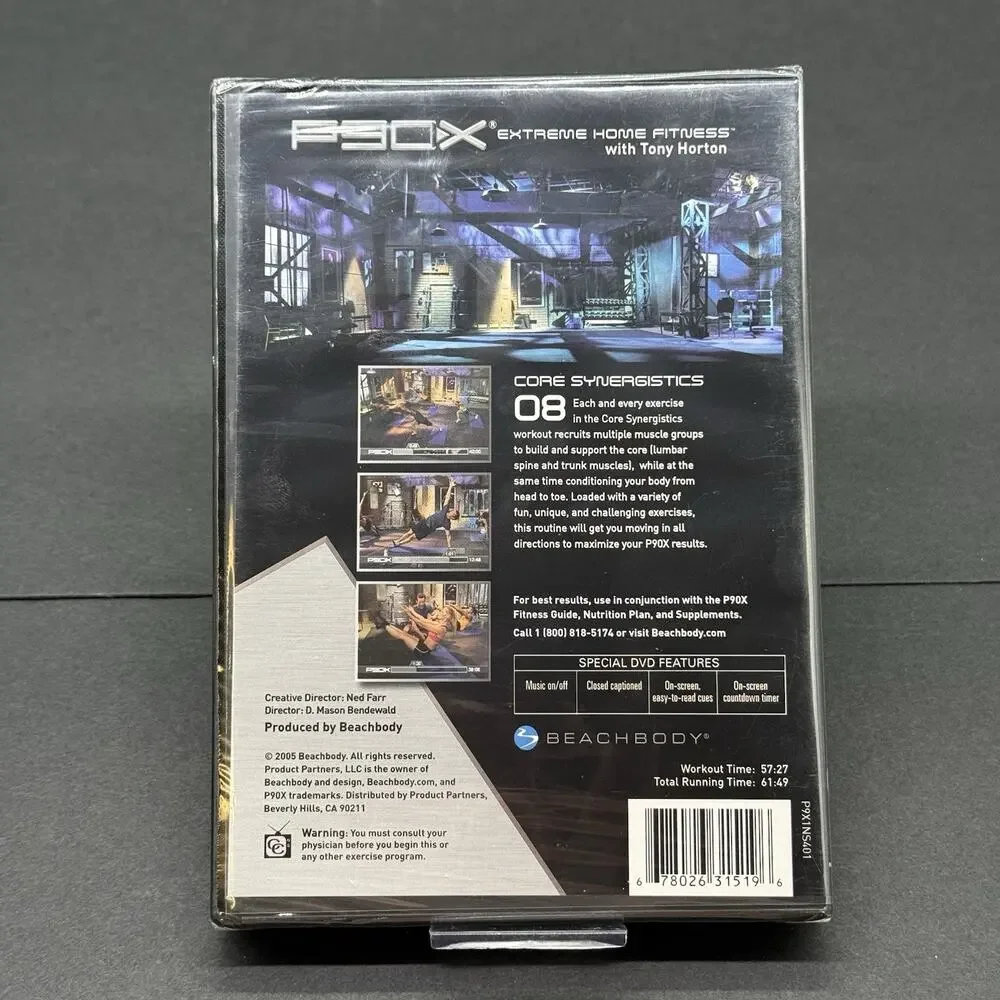 Beachbody P90X 08 Core Synergistics (DVD) Exercise Workout Fitness Sealed